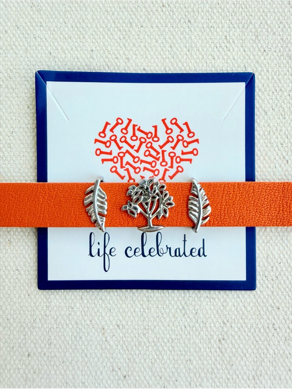 *Family Tree/Leaf Charm Set* KEEP COLLECTIVE Retired Fall/Autumn Silver